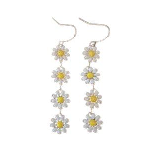 Daisy Flowers Hook Earrings